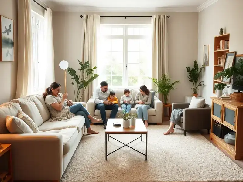 Beautiful home with clean carpets