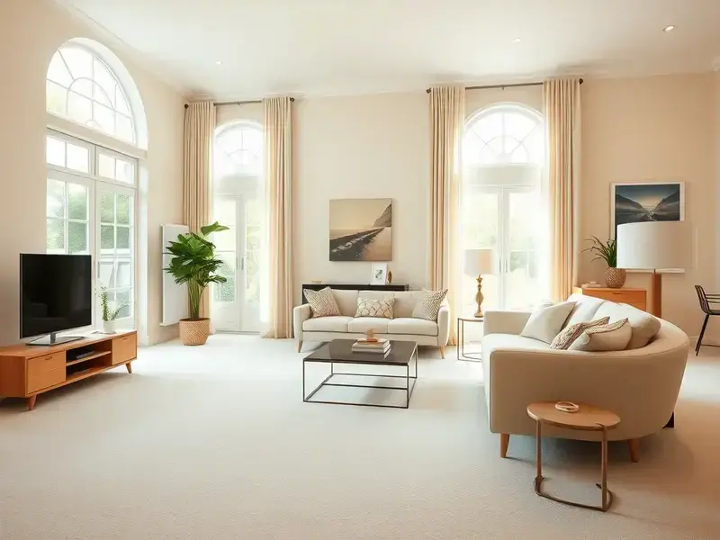 Clean living room after our service